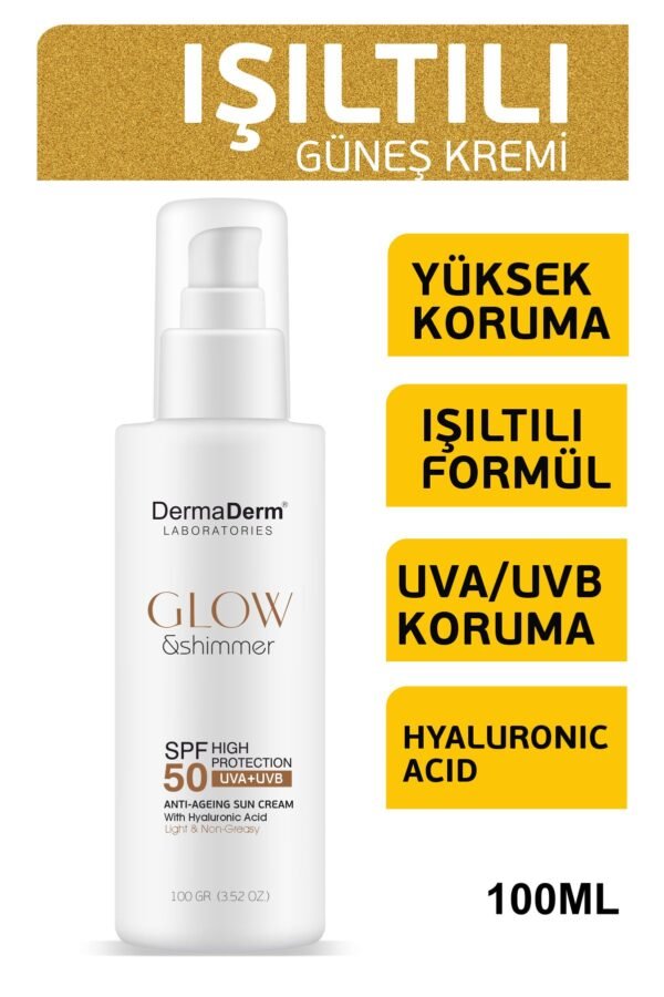 Dermaderm Işıltılı Shimmer Güneş Kremi SPF50+ 100ml
