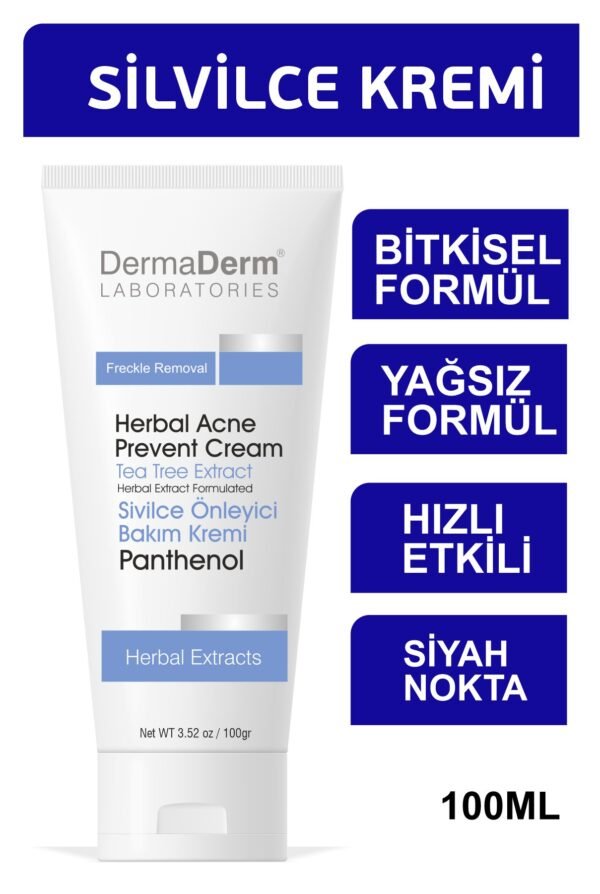 Dermaderm Çay Ağacı Özlü Sivilce Karşıtı Krem 100ml