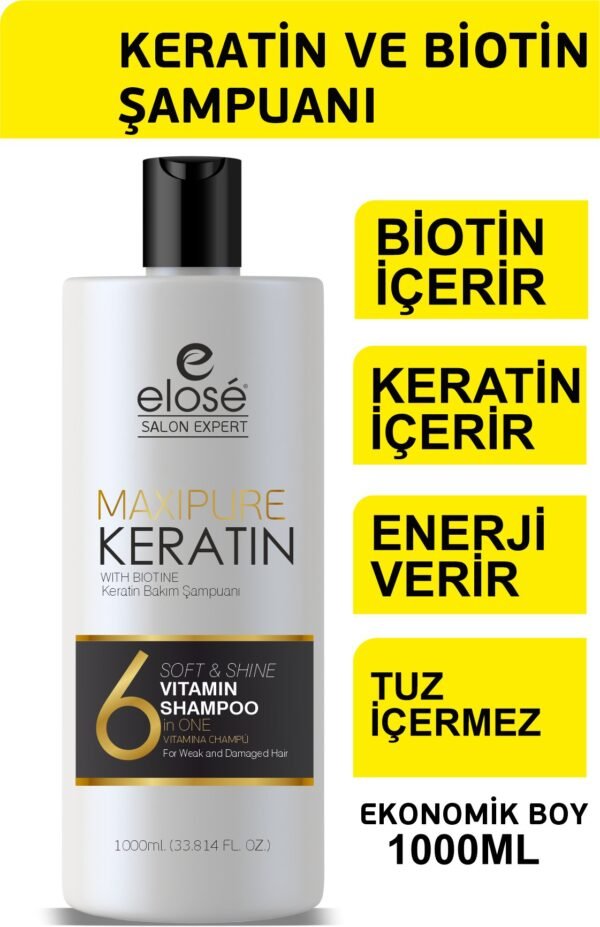 elose Keratin Biotin Acil Bakım Şampuanı 1000ml
